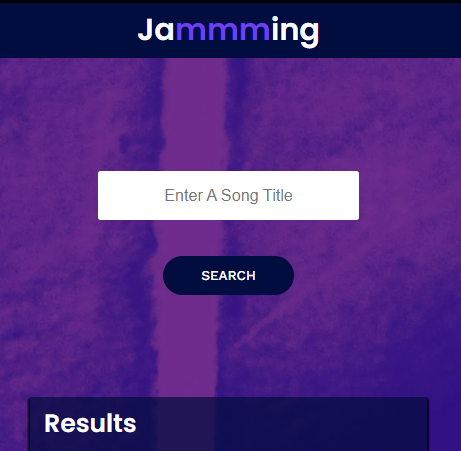Jammming Page Sample